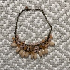 Banana Republic Pink Beaded Statement Necklace